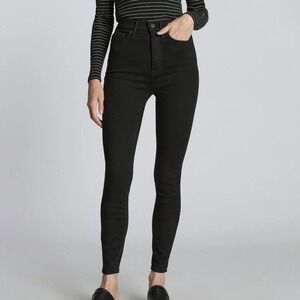 Everlane Way-High Skinny Jean Women 27 Regular Black Excellent High Rise Stretch